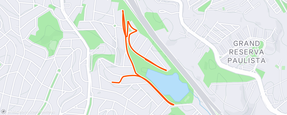 Map of the activity, Corrida da tarde
