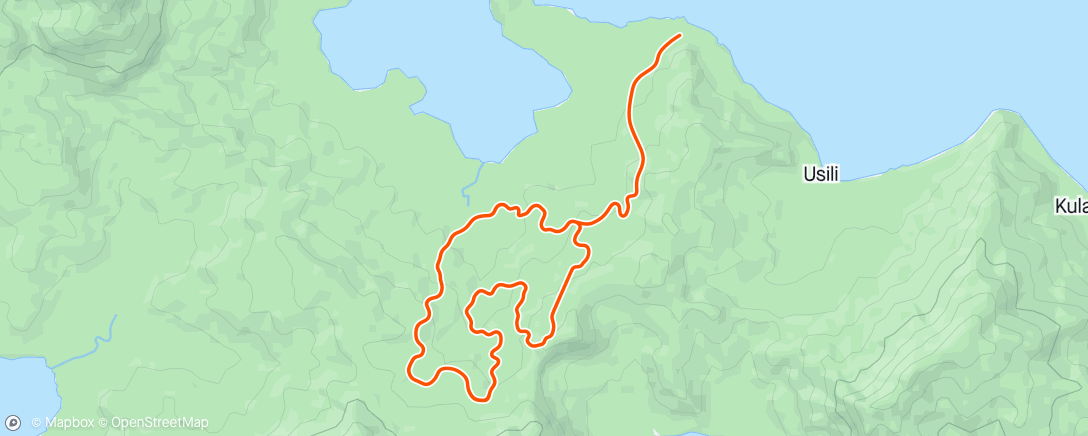 Map of the activity, Zwift - 3/1 Cadence Bursts in Watopia