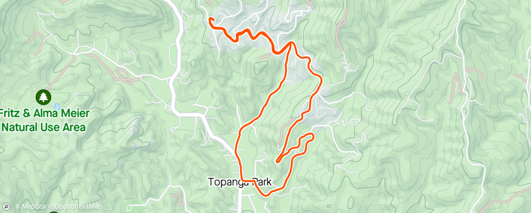 Map of the activity, Ski Bound Skyline Loop