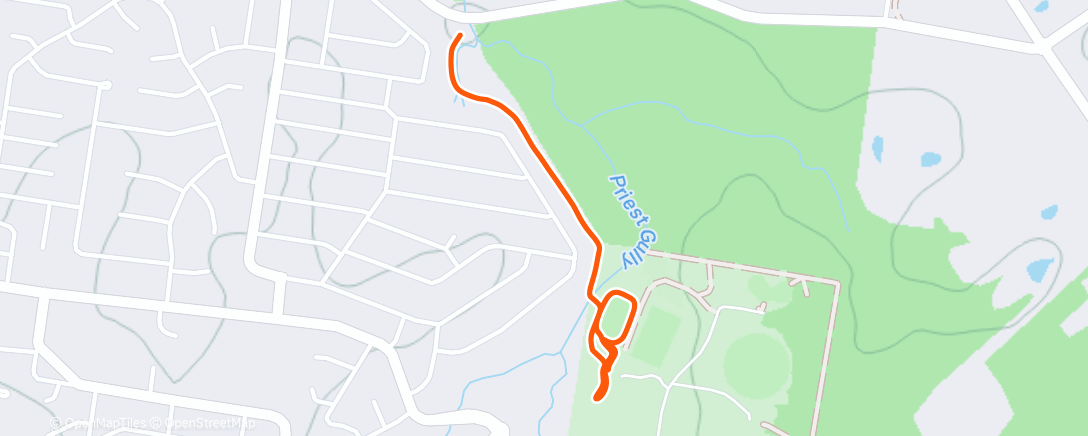 Map of the activity, Morning Walk