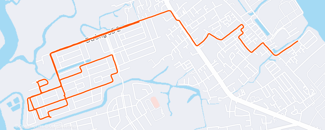 Map of the activity, Morning Run