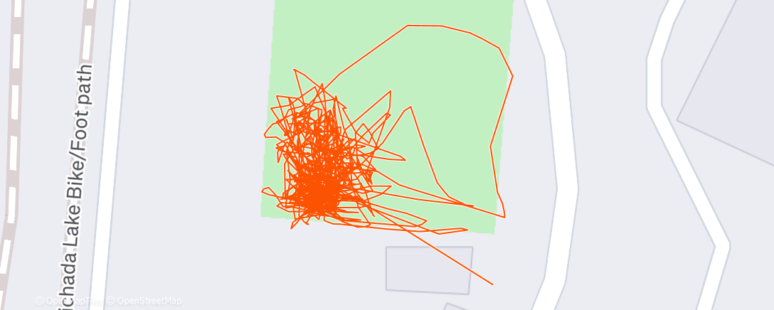 Map of the activity, Afternoon Tennis
