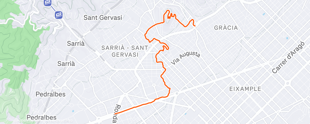 Map of the activity, Excursión de mañana