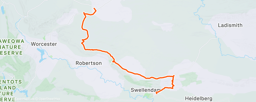 Карта физической активности (Vom Kap Agulhas zur Aquila Safari III)