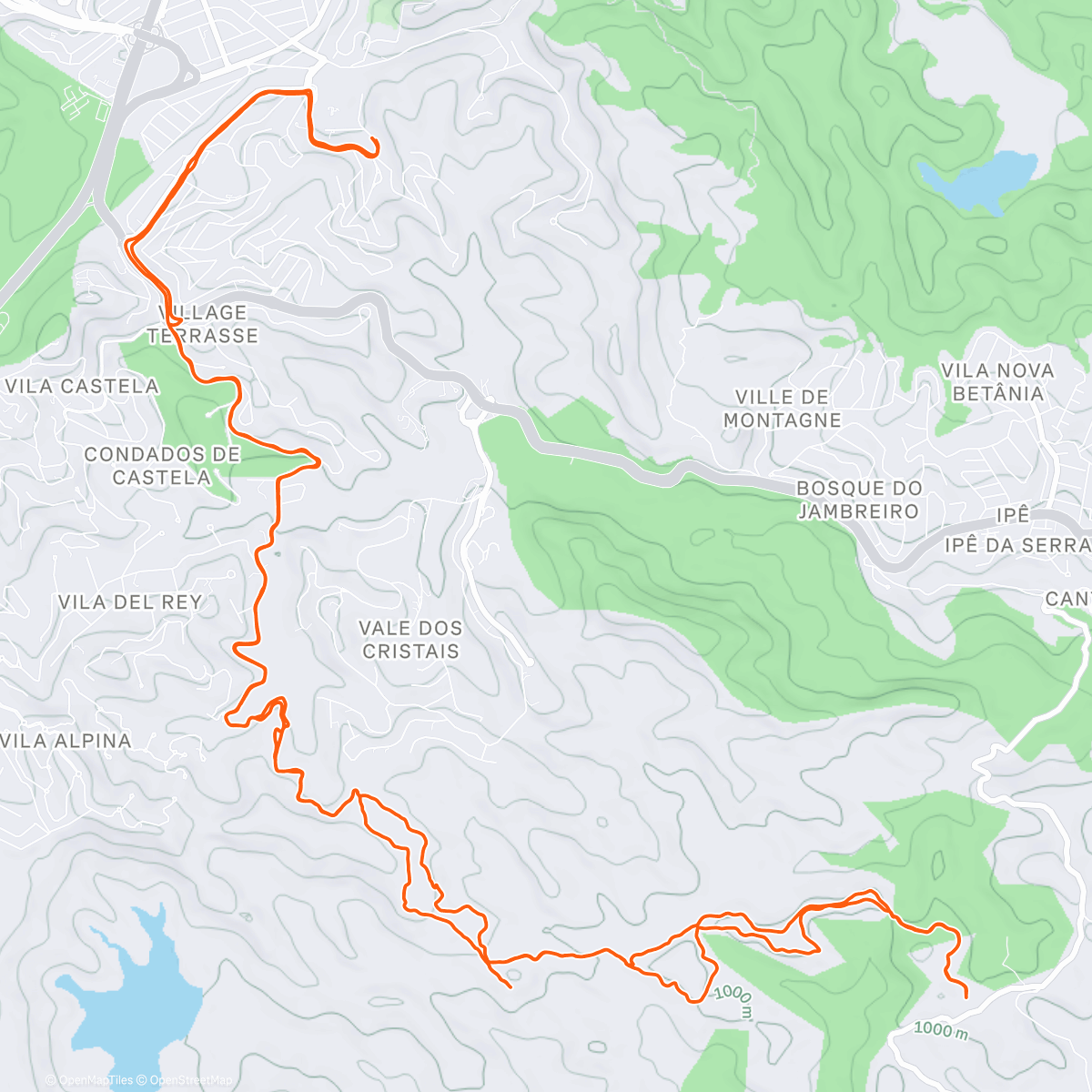 Map of the activity, perdidas porteira