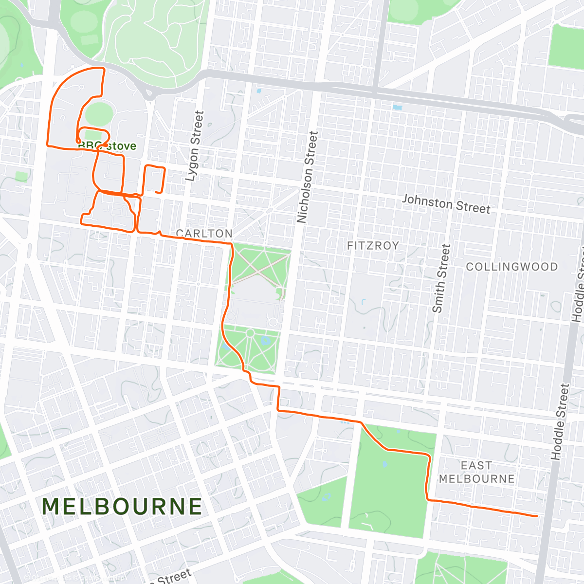 Map of the activity, Visiting BBQ stove