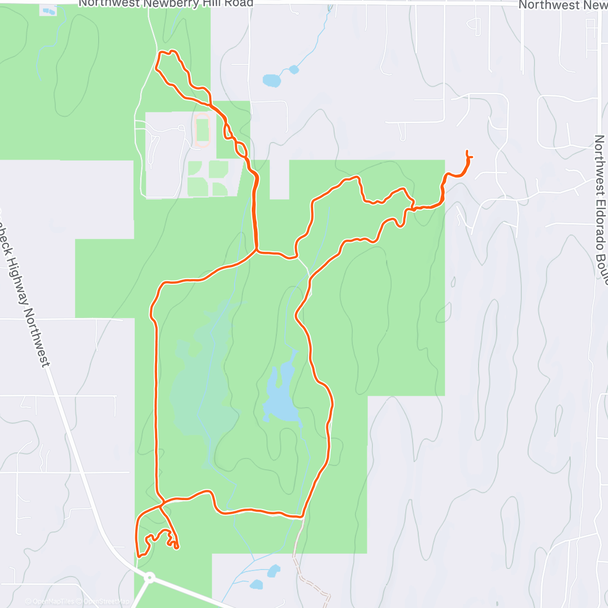 Карта физической активности (Lunch Trail Run)