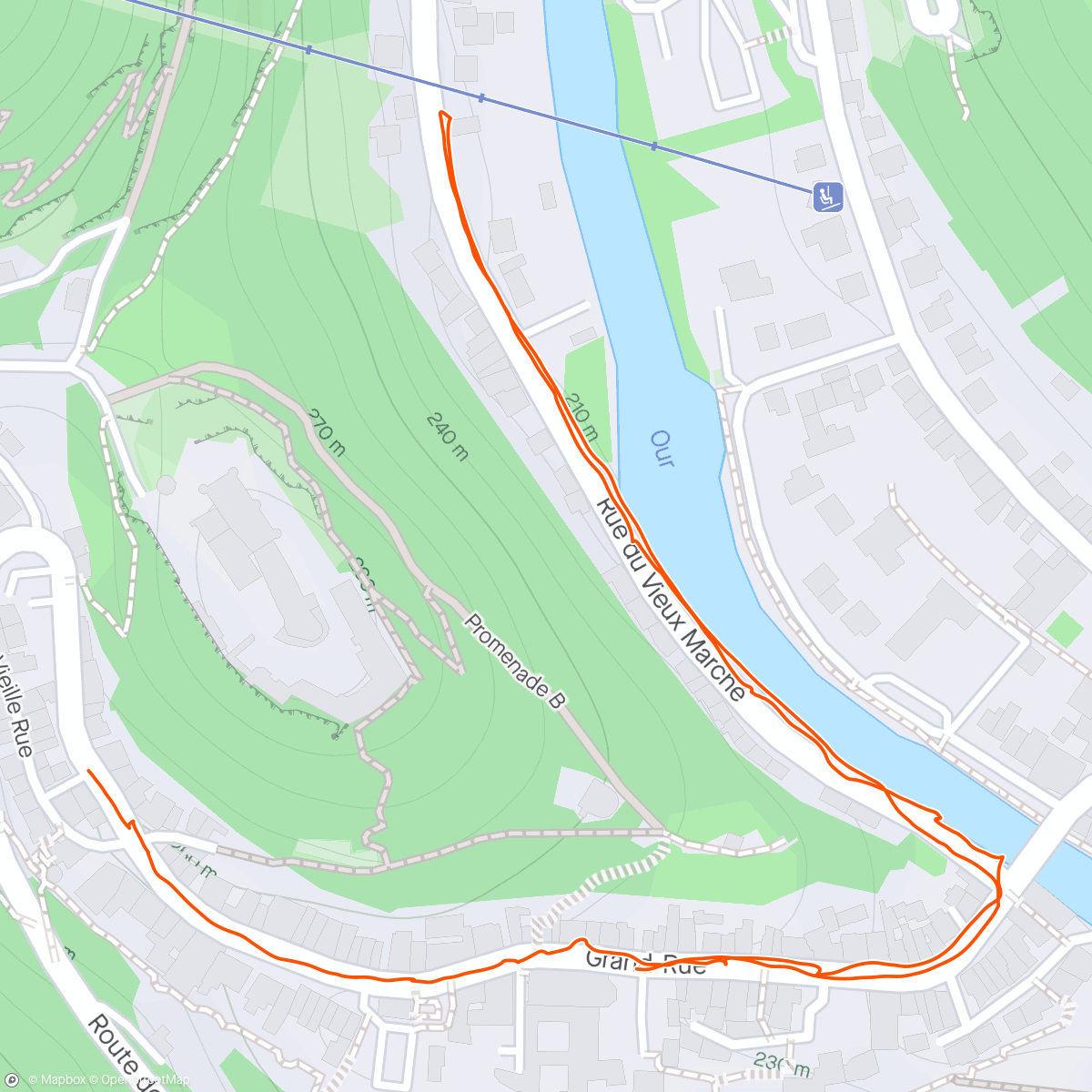 Map of the activity, Wandelen Luxemburg (Part 1) - Vianden