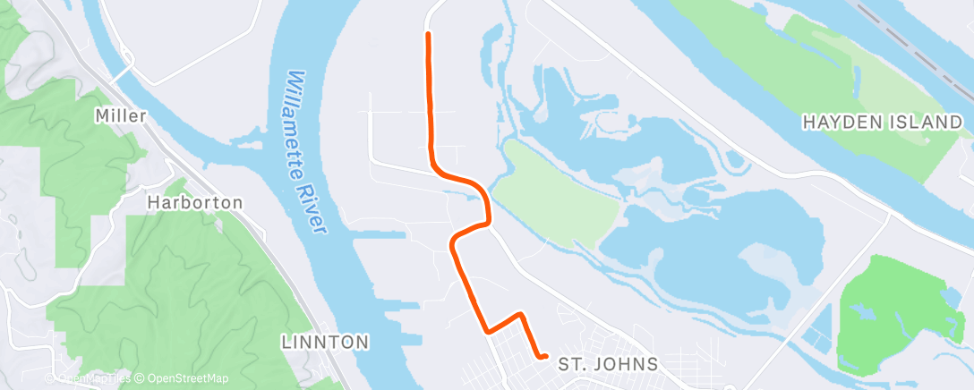 Carte de l'activité Lunch Run