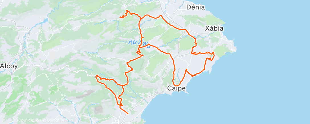 Map of the activity, Morning Ride