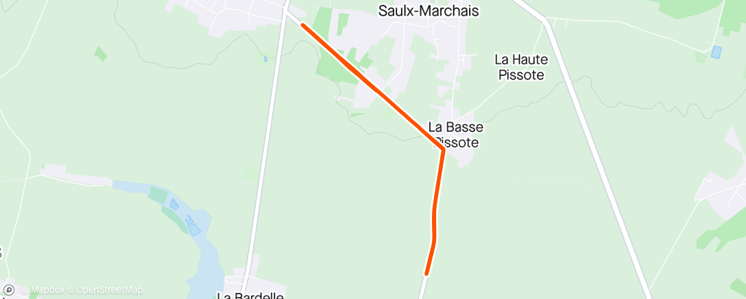 アクティビティ「Échauffement Saulx-Marchais」の地図