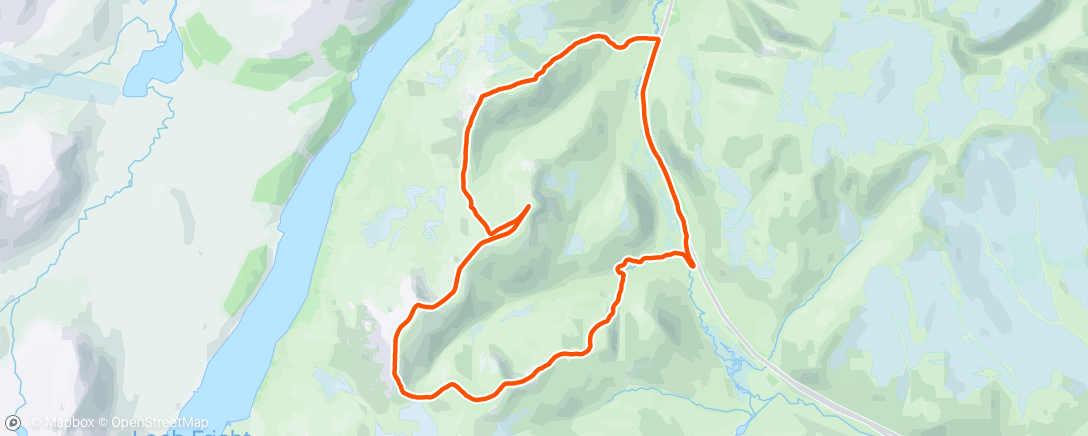 Map of the activity, Half way Munro