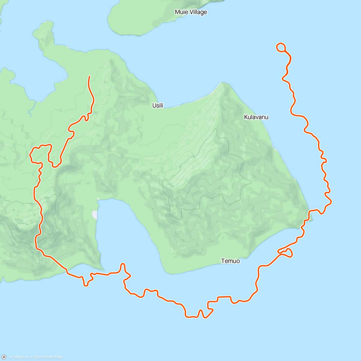 Карта физической активности (Zwift - Coast Crusher in Watopia)