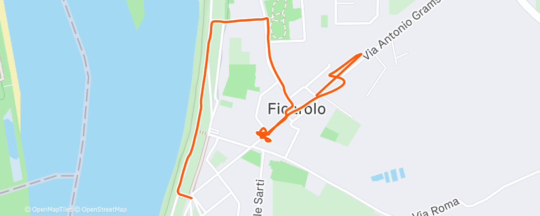 Map of the activity, Camminata mattutina