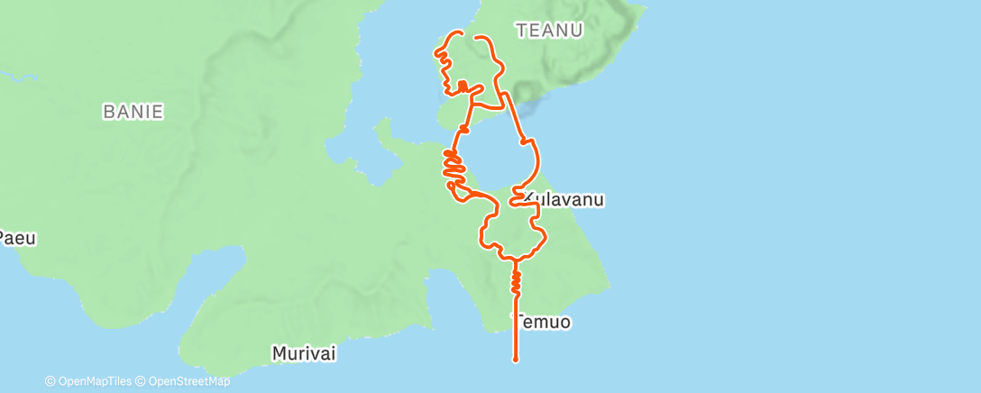 Карта физической активности (Zwift - 2025.12.25. on Power to the Tower in Watopia)