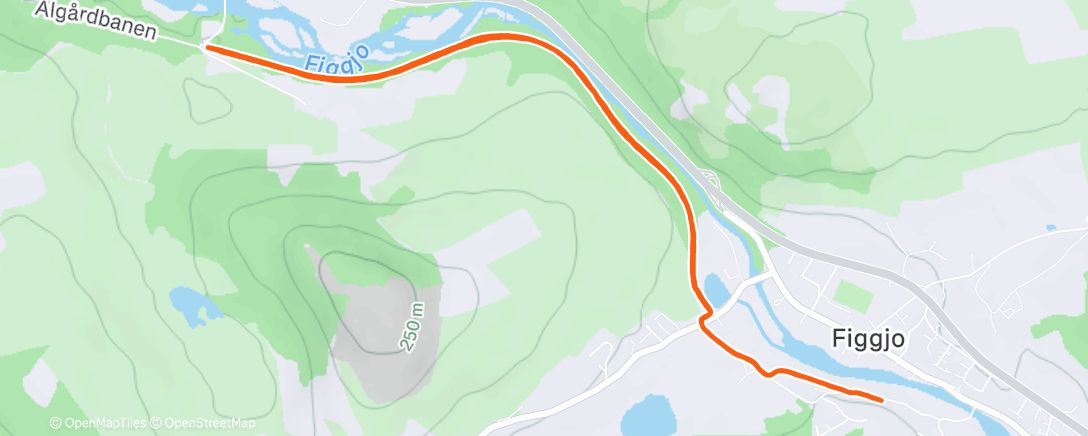 Map of the activity, Luftetur hos mamma og pappa 🥶☀️