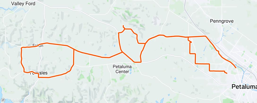 Map of the activity, We are getting used to the Tuesday Soul Sister Ride.