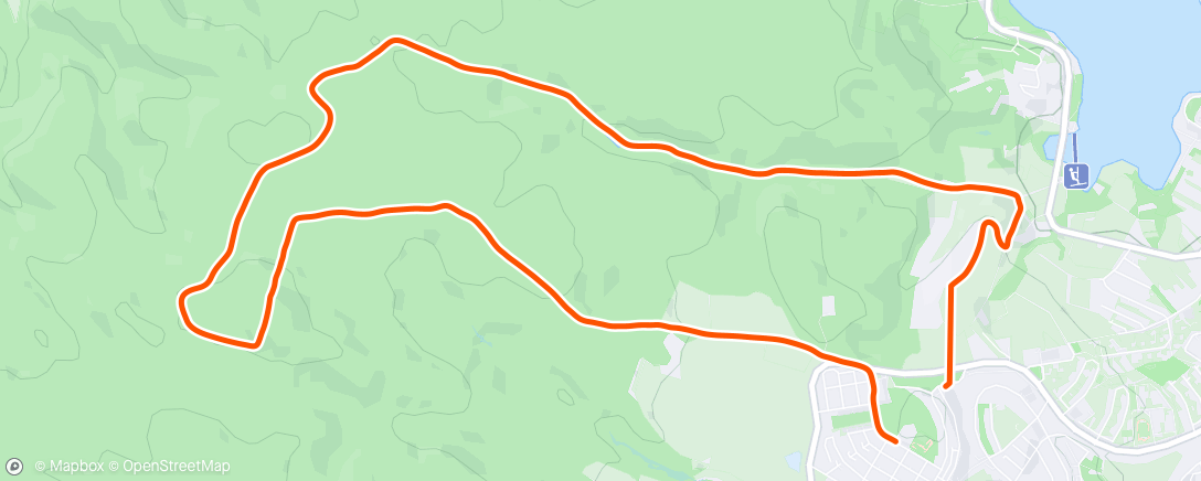 Map of the activity, Afternoon Trail Run