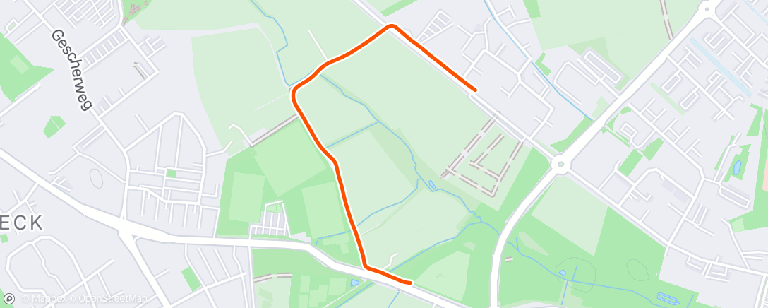 Map of the activity, Lauf am Nachmittag