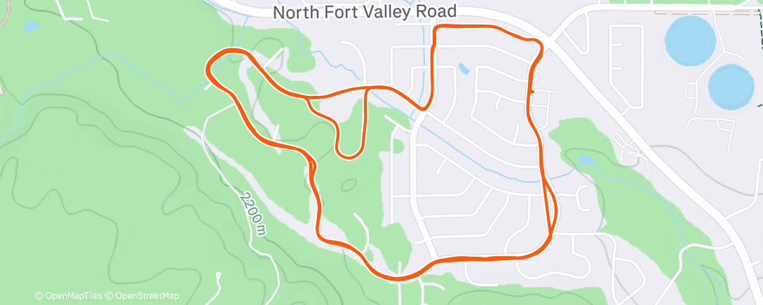 Mapa de la actividad (Afternoon Run)