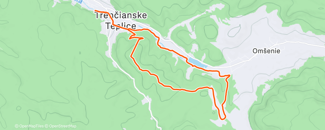 Map of the activity, Vianocny beh 2025