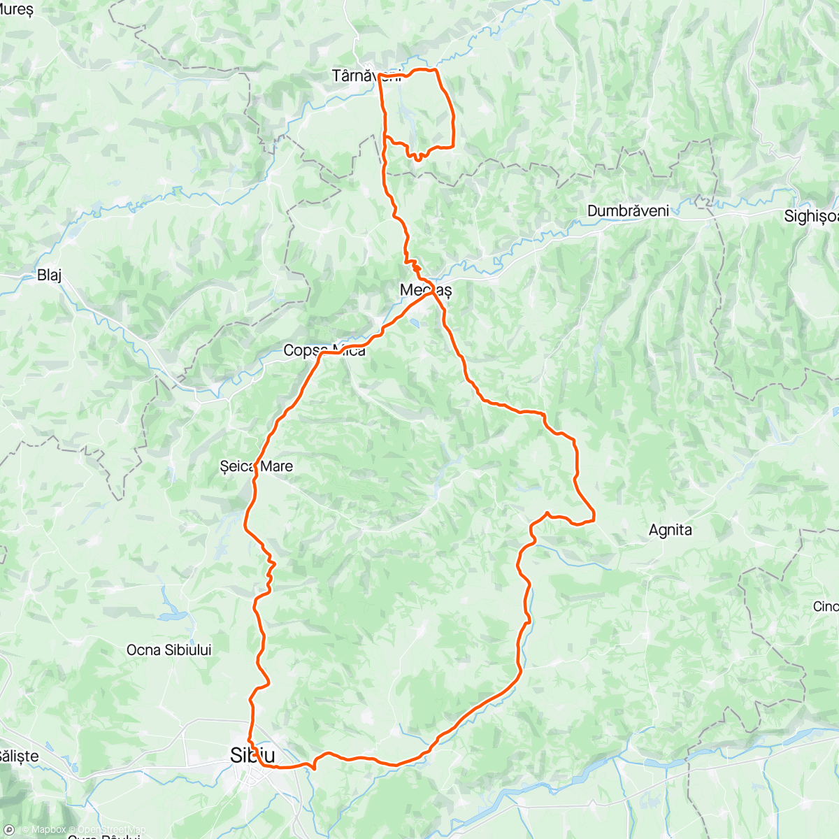 Map of the activity, Sibiu Tour 🇷🇴 - stage 4