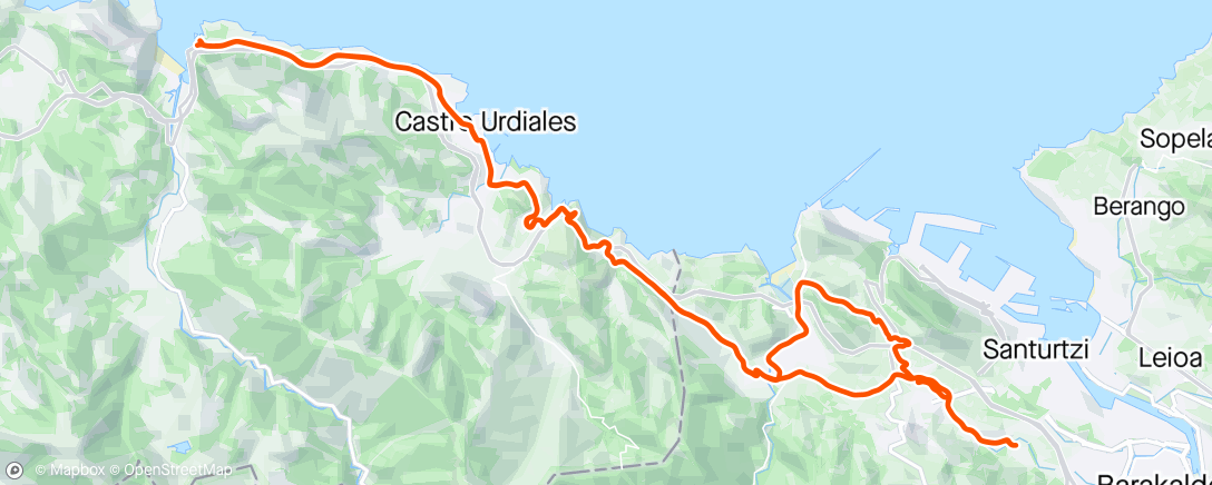 Map of the activity, Islares