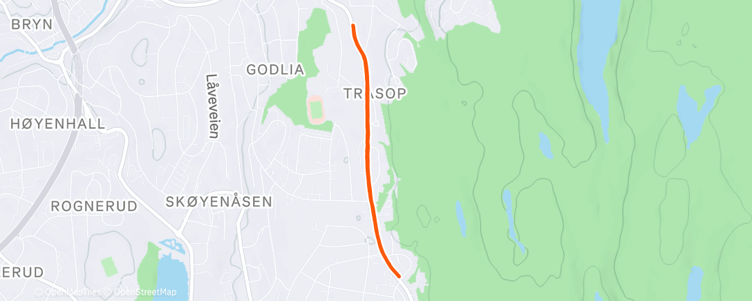 Map of the activity, Trening ☀️