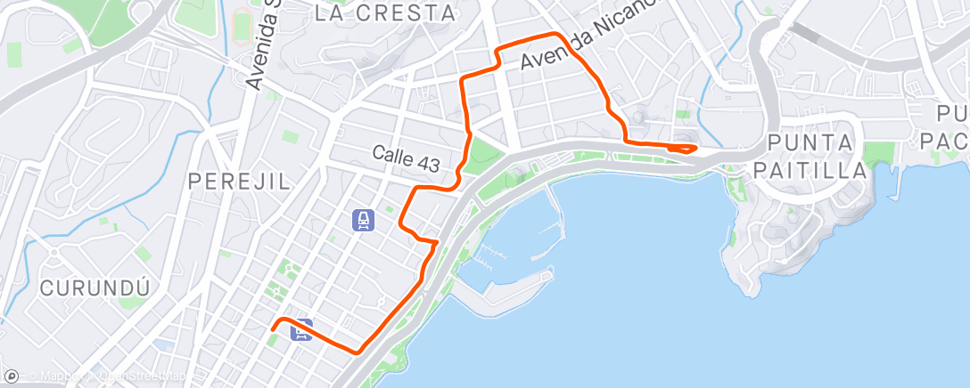 アクティビティ「Carrera vespertina」の地図