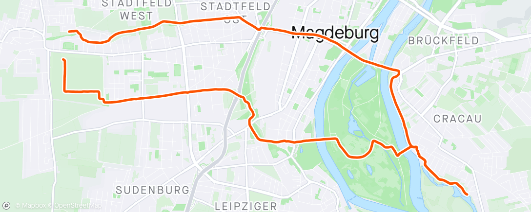 Mappa dell'attività Radfahrt am Nachmittag