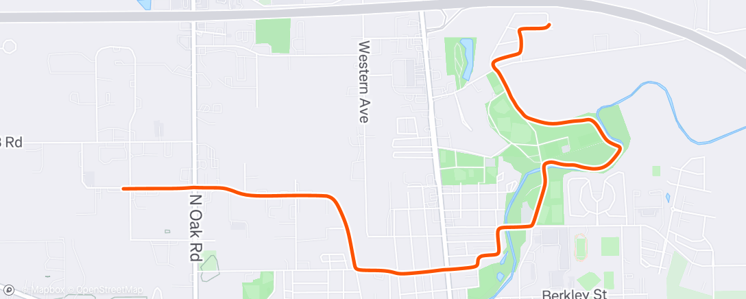 Map of the activity, Afternoon Ride