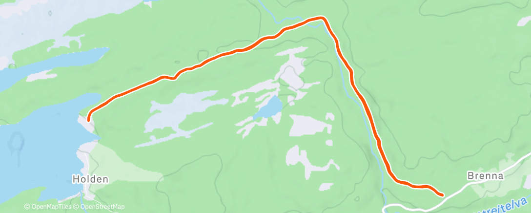 Map of the activity, Lita stakeøkt me nån vækkera😕
