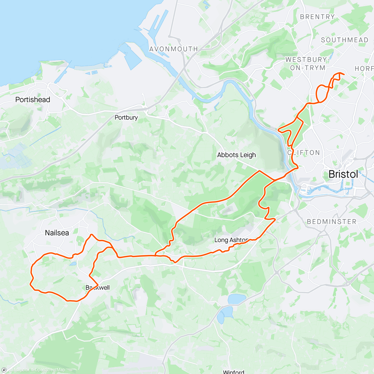 Map of the activity, Ride out to Heaven then back via Belmont (hell)?🤣