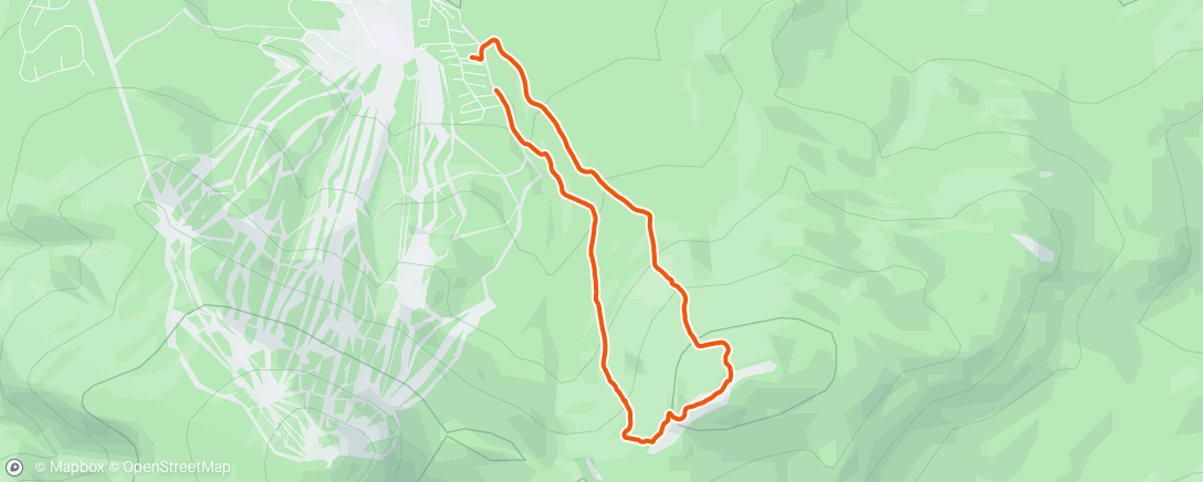 Map of the activity, Burntcountry Ski
