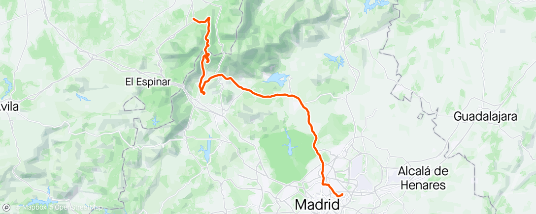 Map of the activity, Madrid
