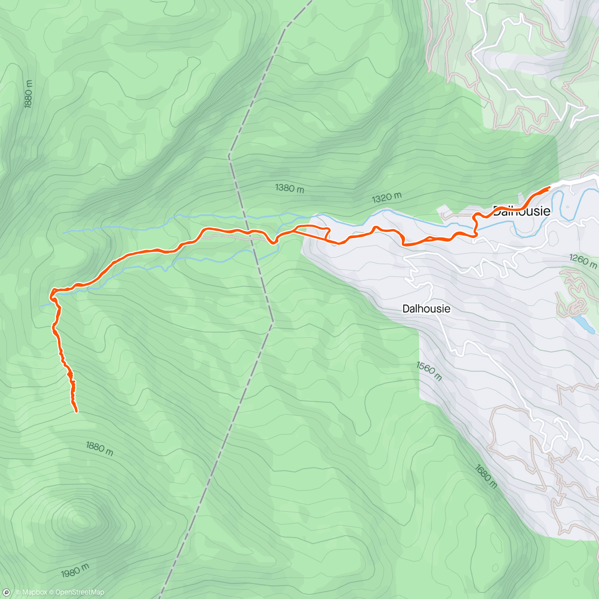 Map of the activity, Adams Peak Besteigung