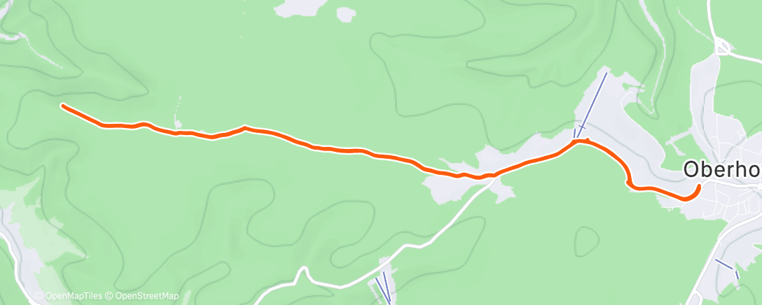 Map of the activity, Lunch Hike