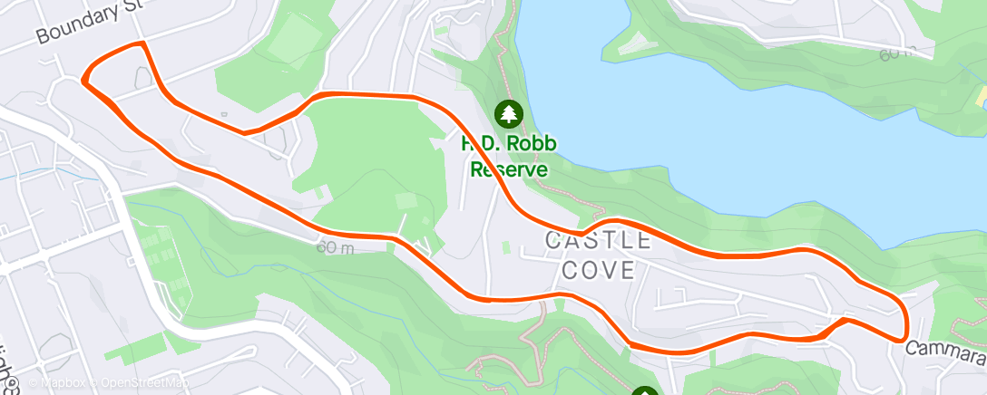 Map of the activity, 🚀 Afternoon Ride (Castle Cove) Noodles surely helps with fueling