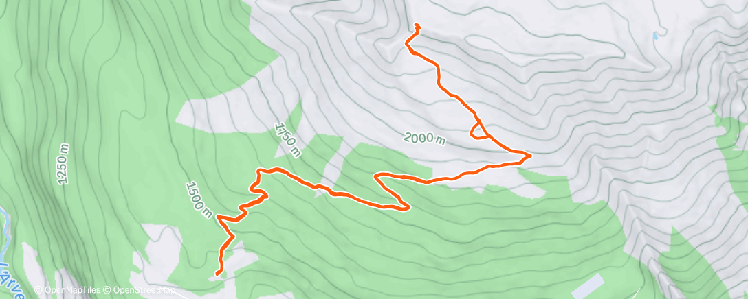 Map of the activity, Rando trail