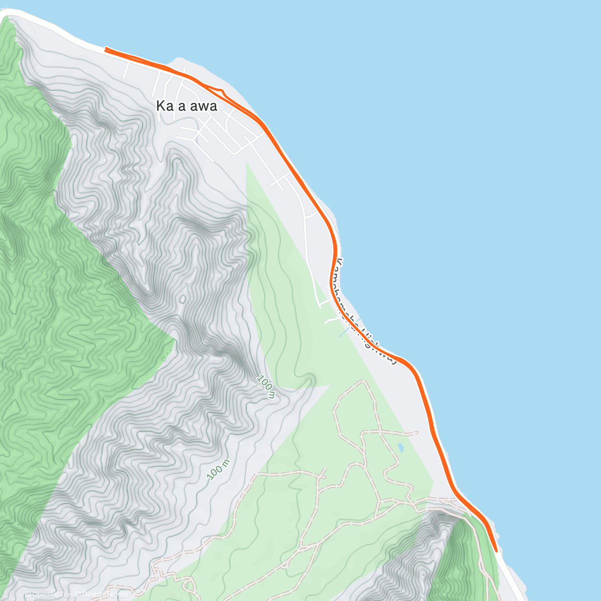 Map of the activity, Busy Road