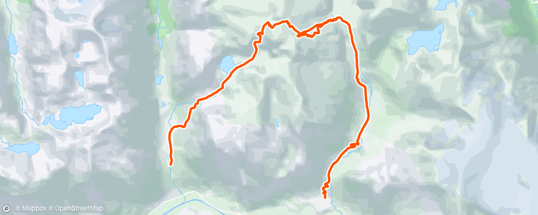 Map of the activity, Haugabreen og veiteberg