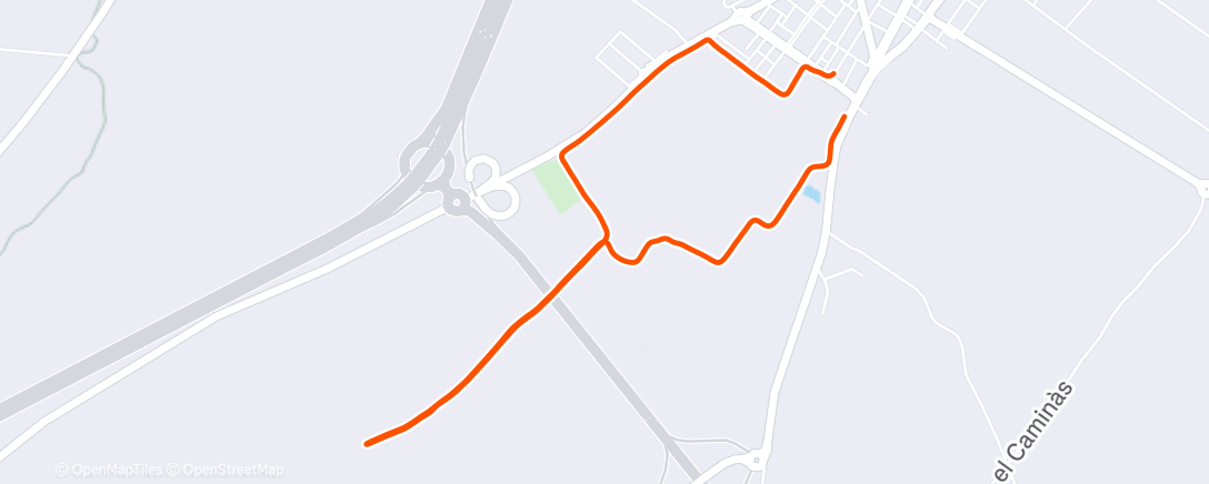 Map of the activity, Carrera de tarde