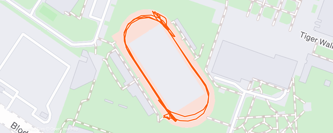 Map of the activity, 6 x 200