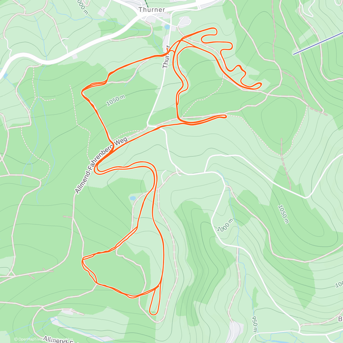 Mappa dell'attività Cross-Country SKIING