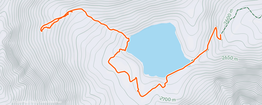 Map of the activity, Afternoon Backcountry Ski