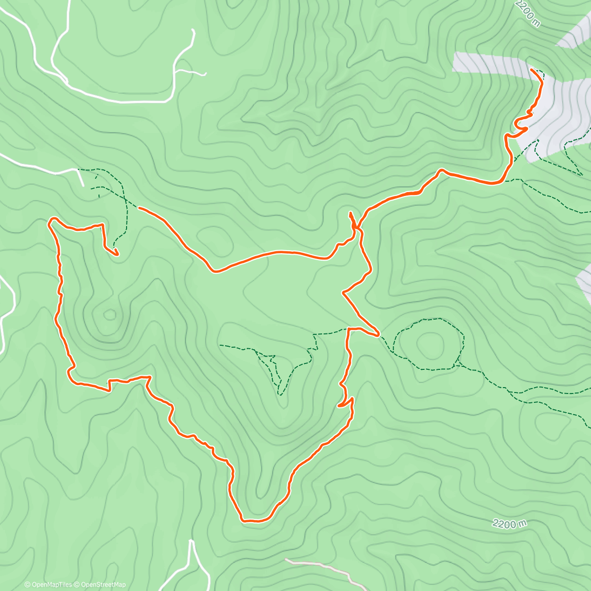 Map of the activity, Hike Mount Falcon with group. West Trailhead.
