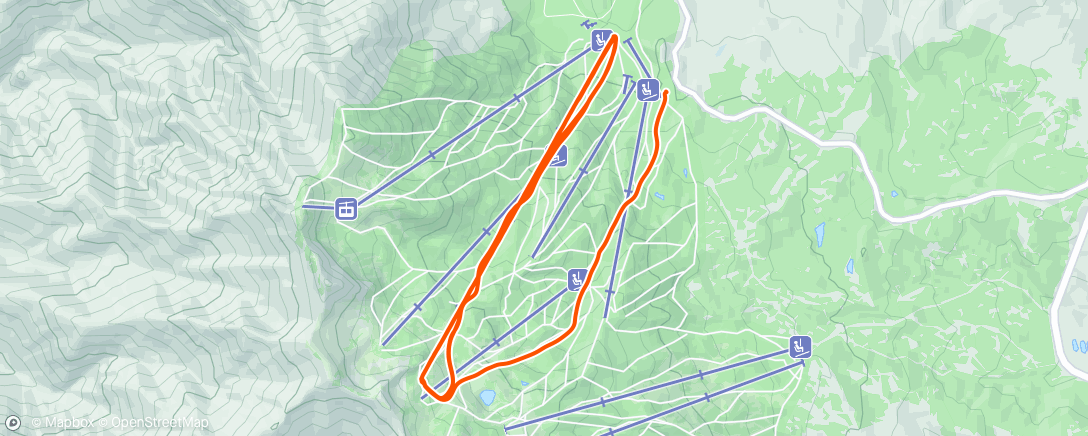 Map of the activity, Quick Snowbasin