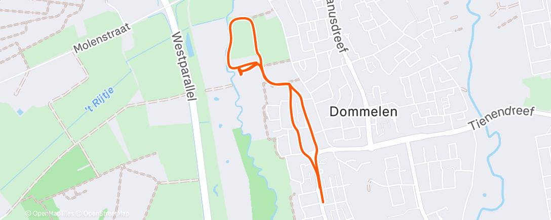 Map of the activity, Lunch Walk