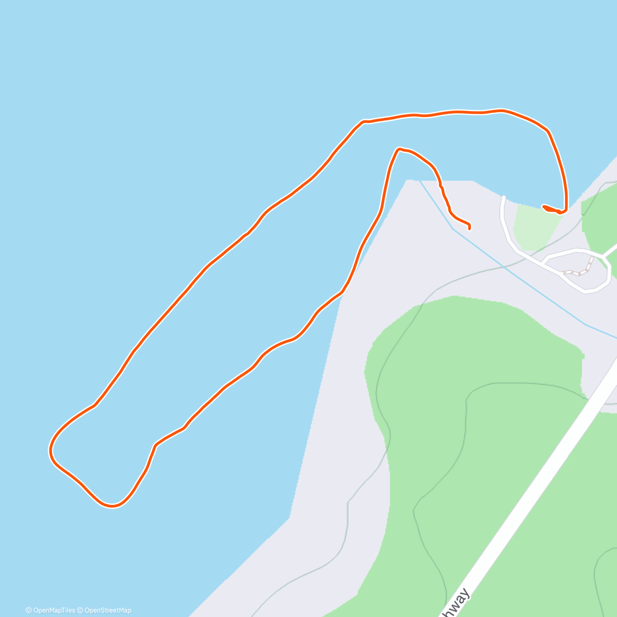 Map of the activity, Lake Paringa