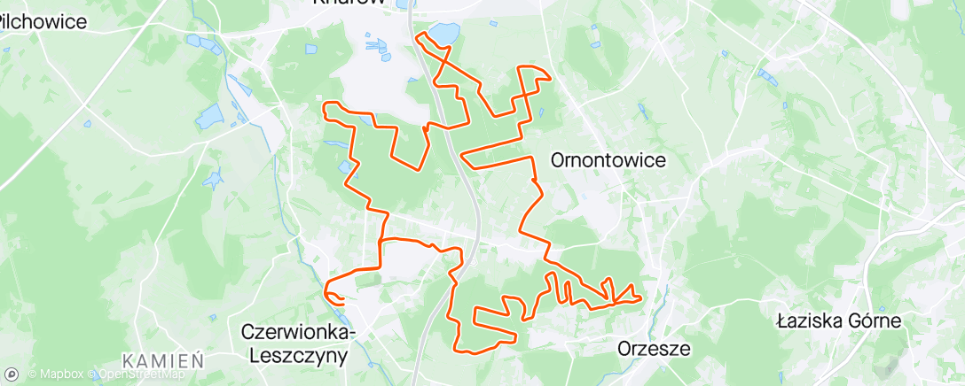Map of the activity, BAM Czerwionka-Leszczyny